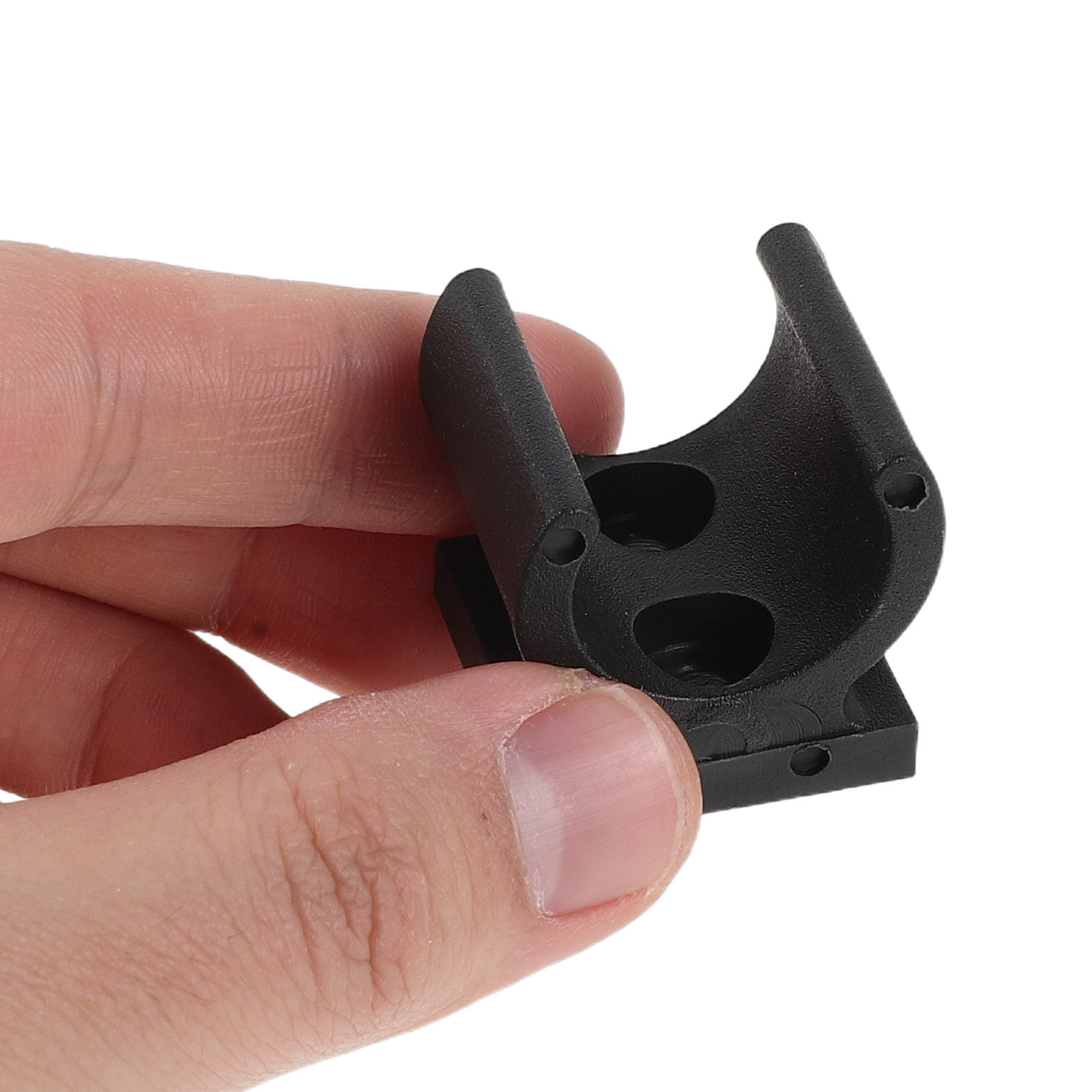 Plastic Pipe Clip - 20 ชิ้น คลิปยึดท่อเก้าอี้สุขภัณฑ์ ตัวหนีบเบาะรองนั่งสำหรับโถสุขภัณฑ์ สีดำ วัสดุพลาสติก