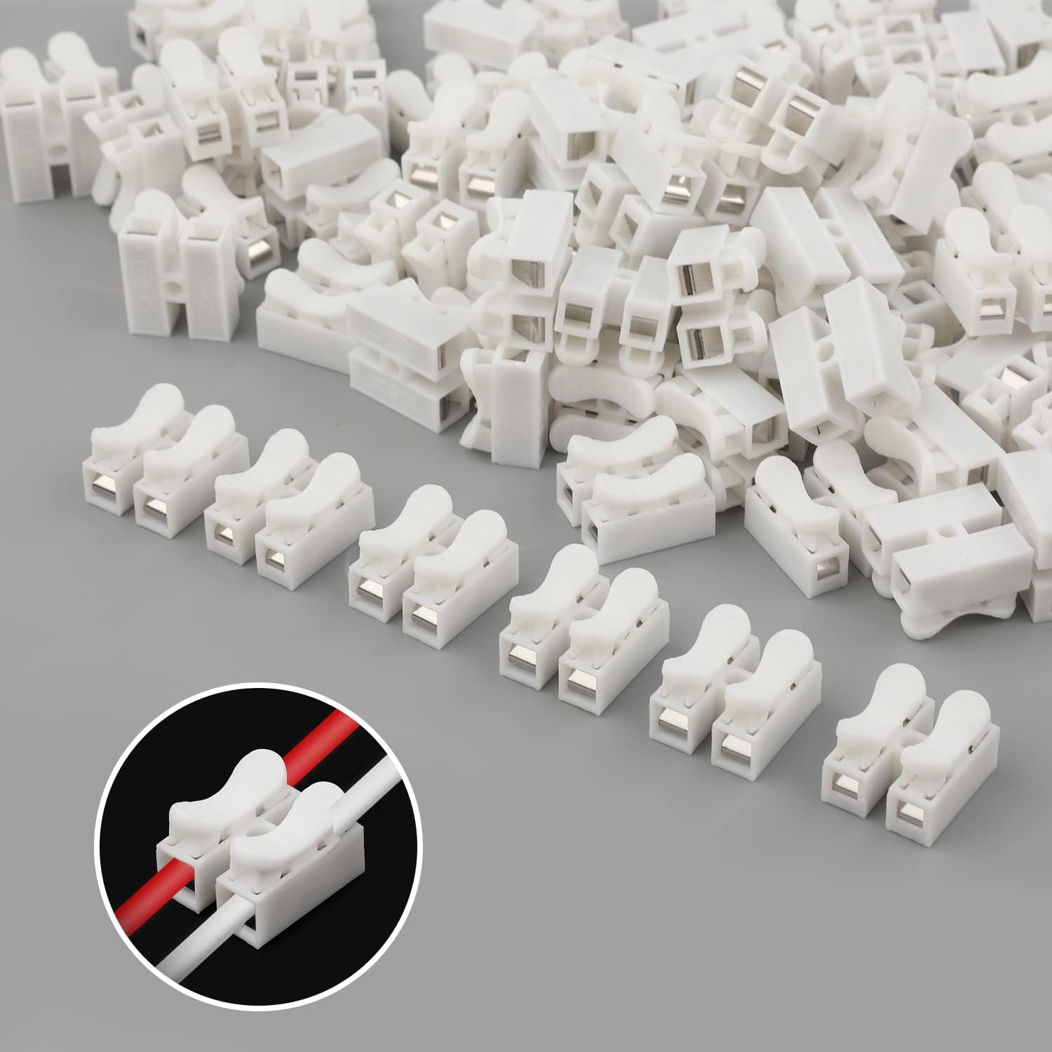 50ชิ้นขั้วต่อสายไฟแบบกดเร็ว CH - Push Fit Connector บทวิจารณ์และราคา
